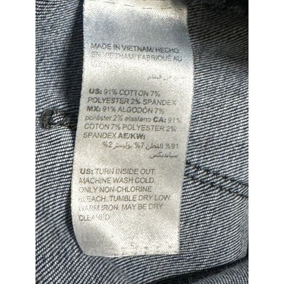 Chicos Jeans Women 0.5 US 6 Mid Rise Skinny Distressed Dark Wash Denim‎ Pants - Picture 8 of 8